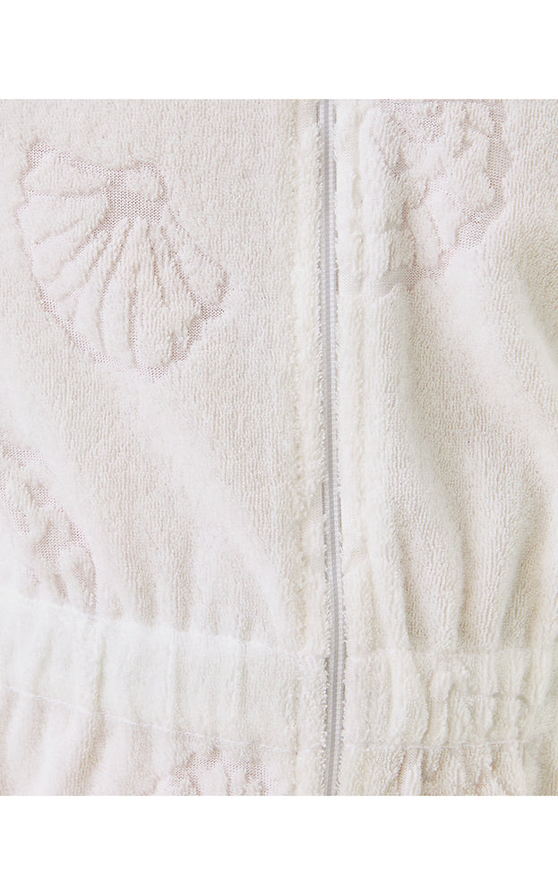 Girls Chaplin Cover-Up - Resort White Beachcomber Shell Jacquard