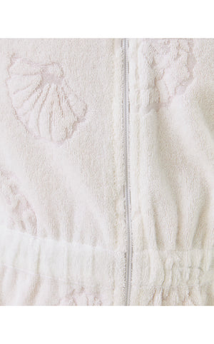Girls Chaplin Cover-Up - Resort White Beachcomber Shell Jacquard