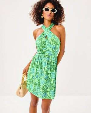 Montecito Skirted Romper - Cool Mint Catchin Rays