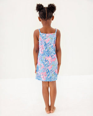Girls Mini Kyleigh Dress - Multi Elephant Splash