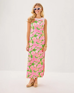 Sadie Maxi Romper - Multi Seaside Garden Overprint