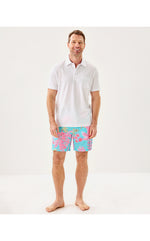 Men's Stuff Del Lago Swim Trunk - Multi Royal Coral