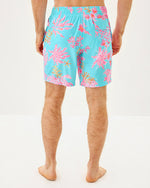 Men's Stuff Del Lago Swim Trunk - Multi Royal Coral