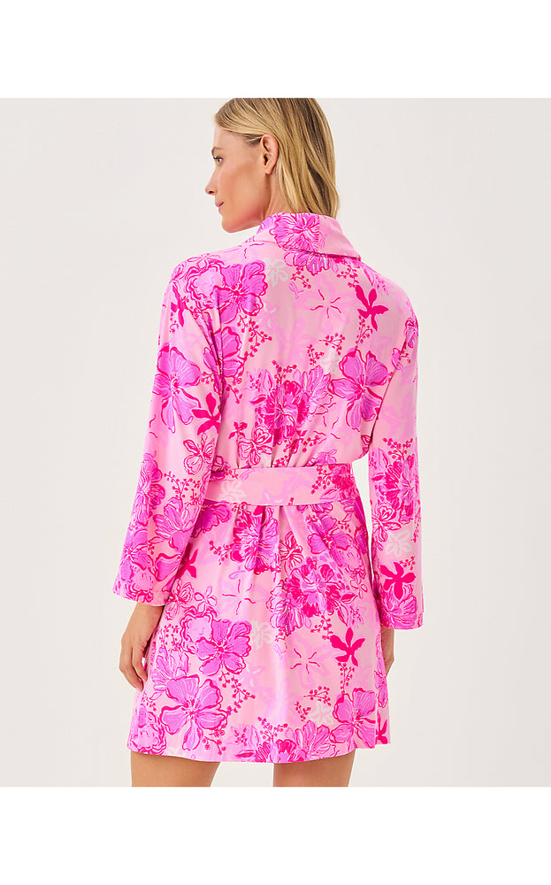 Issie Pajama Knit Robe - Parigi Pink Supporting Squad