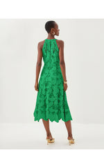 Denise Lace Halter Midi Dress - Kitts Green Sway With Me Scalloped Lace