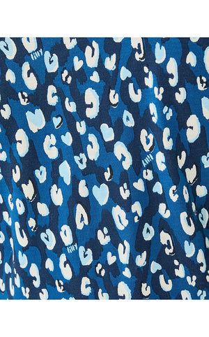 Saralyn Popover Shirtdress - Starlight Navy You're An Animal