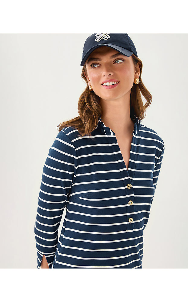 Knightley Dress - Low Tide Navy  Heritage Stripe