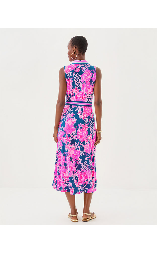 Ryland Midi Shirtdress - Starlight Navy Once and Floral Engineered