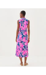 Ryland Midi Shirtdress - Starlight Navy Once and Floral Engineered