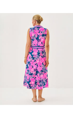 Ryland Midi Shirtdress - Starlight Navy Once and Floral Engineered