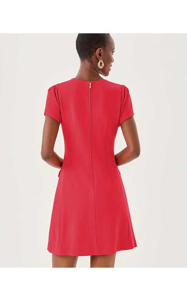Fallon Dress - Cherry Red