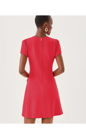 Fallon Dress - Cherry Red