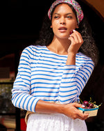 Lilly x Saint James Minquidame Tee - Azure Soleil Stripes