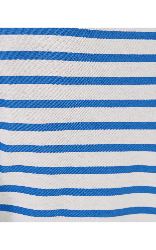 Lilly x Saint James Minquidame Tee - Azure Soleil Stripes