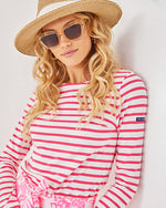 Lilly x Saint James Minquidame Tee - Rose Soleil Stripes