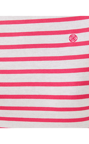 Lilly x Saint James Minquidame Tee - Rose Soleil Stripes