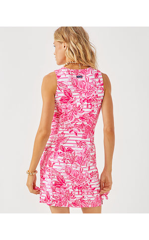 Lilly x Saint James Simone Shift Dress - Rose Soleil Allover