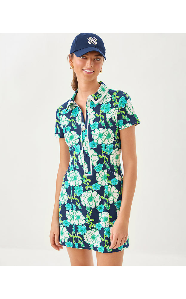 UPF 50+ Luxletic Kathy Dress - Low Tide Navy Go Big Golf