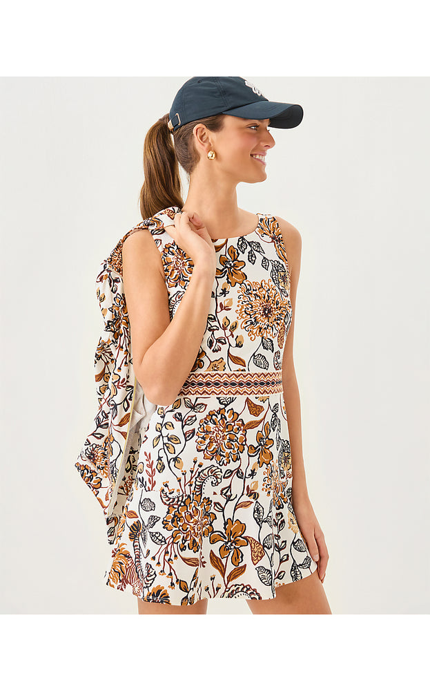 UPF 50+ Luxletic Fresh Squeeze Active Dress - Coconut Take Meowt Engineered Luxletic