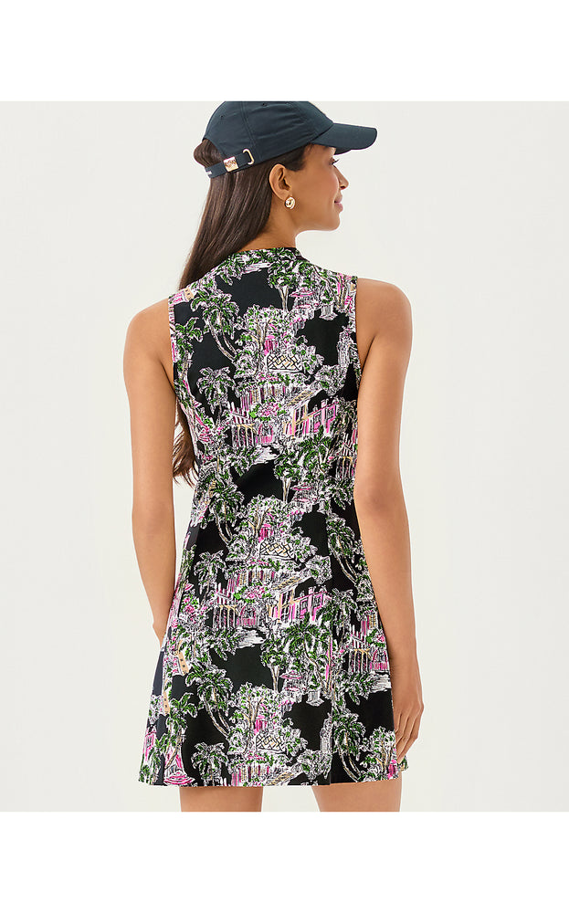 UPF 50+ Luxletic Enna Active Dress - Onyx PB Anniversary Toile