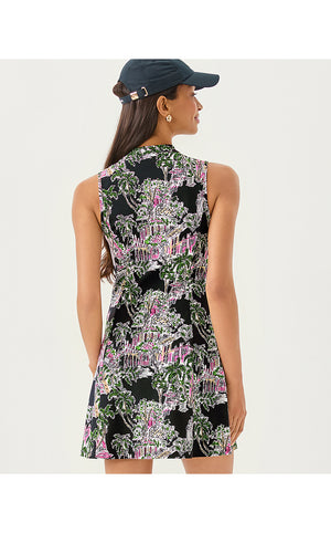 UPF 50+ Luxletic Enna Active Dress - Onyx PB Anniversary Toile