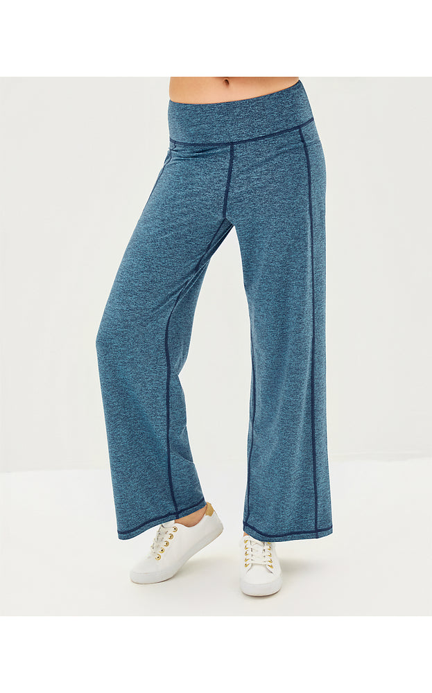 UPF 50+ 30.5" Galia High Rise Pant - Low Tide Navy X Tangier Teal