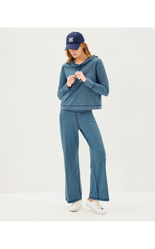 UPF 50+ 30.5" Galia High Rise Pant - Low Tide Navy X Tangier Teal