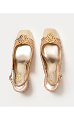 Mari Cork Slingback Pump - Natural