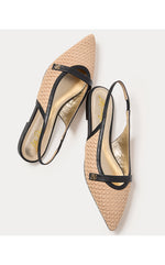 Malia Raffia Slingback Shoe - Sunbaked Tan