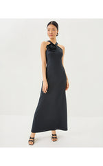 Gianna Halter Maxi Dress - Noir