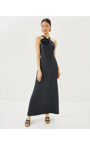 Gianna Halter Maxi Dress - Noir