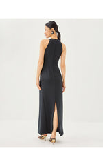 Gianna Halter Maxi Dress - Noir
