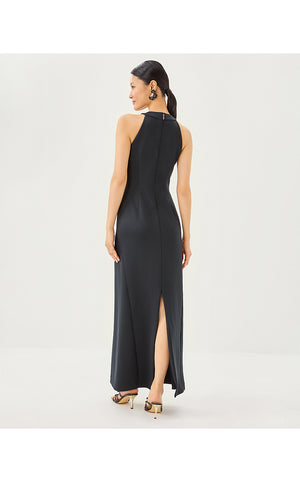 Gianna Halter Maxi Dress - Noir