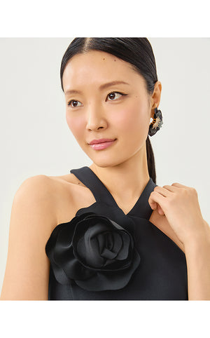 Gianna Halter Maxi Dress - Noir