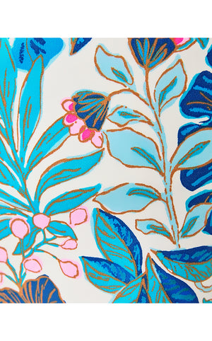 5" Gretchen High Rise Short - Breezy Aqua Best Fronds Forever