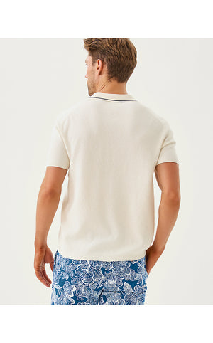 Men's Stuff Devonn Polo Sweater - Coconut