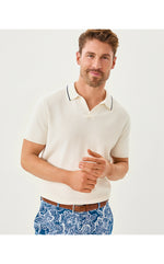 Men's Stuff Devonn Polo Sweater - Coconut