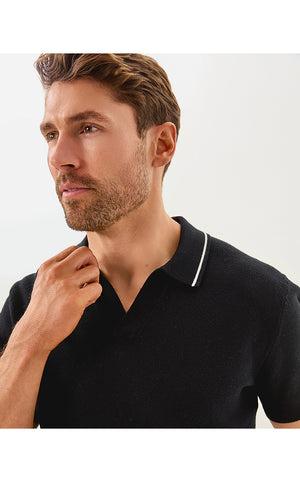 Men's Stuff Devonn Polo Sweater - Noir