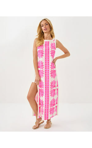 Eleanora Maxi Shift Romper - Pink Bliss Shady Babe Engineered Romper