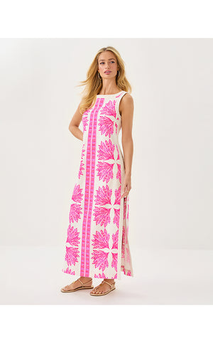 Eleanora Maxi Shift Romper - Pink Bliss Shady Babe Engineered Romper