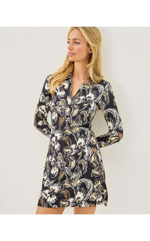 Alalynn Long Sleeve Romper - Onyx Irisistable