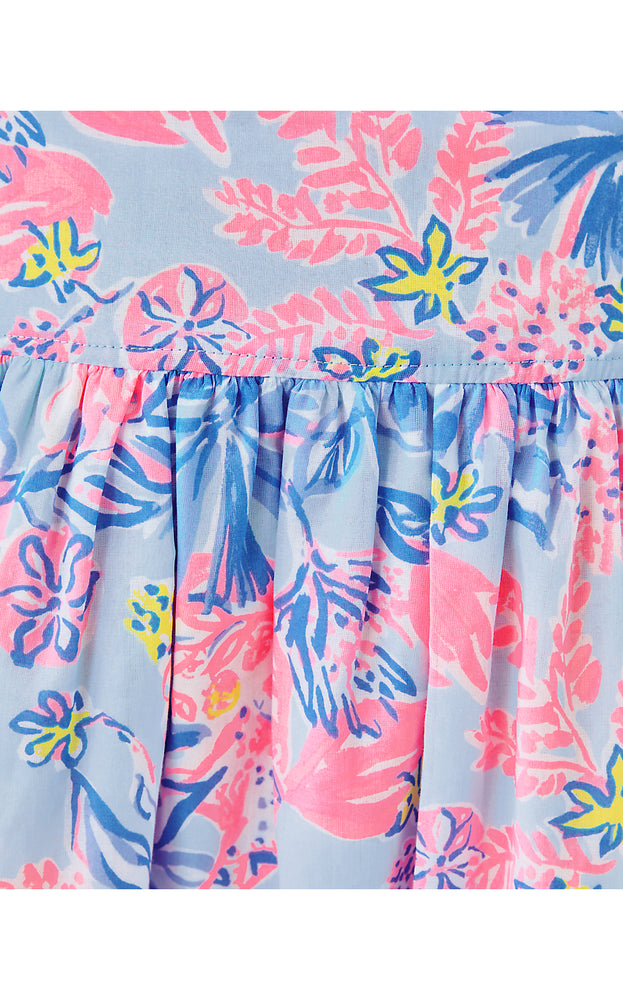 Corina Cotton Midi Skirt - Multi Elephant Splash