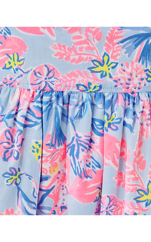 Corina Cotton Midi Skirt - Multi Elephant Splash