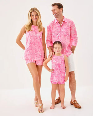 4" Sarissa Stretch Short - Conch Shell Pink Pennys Playground