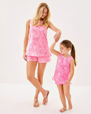 4" Sarissa Stretch Short - Conch Shell Pink Pennys Playground