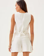 Bleecker Linen Vest - Resort White