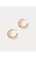 Seacrets Hoop Earrings - Gold Metallic