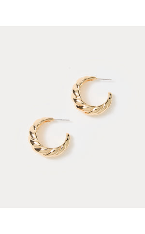 Seacrets Hoop Earrings - Gold Metallic