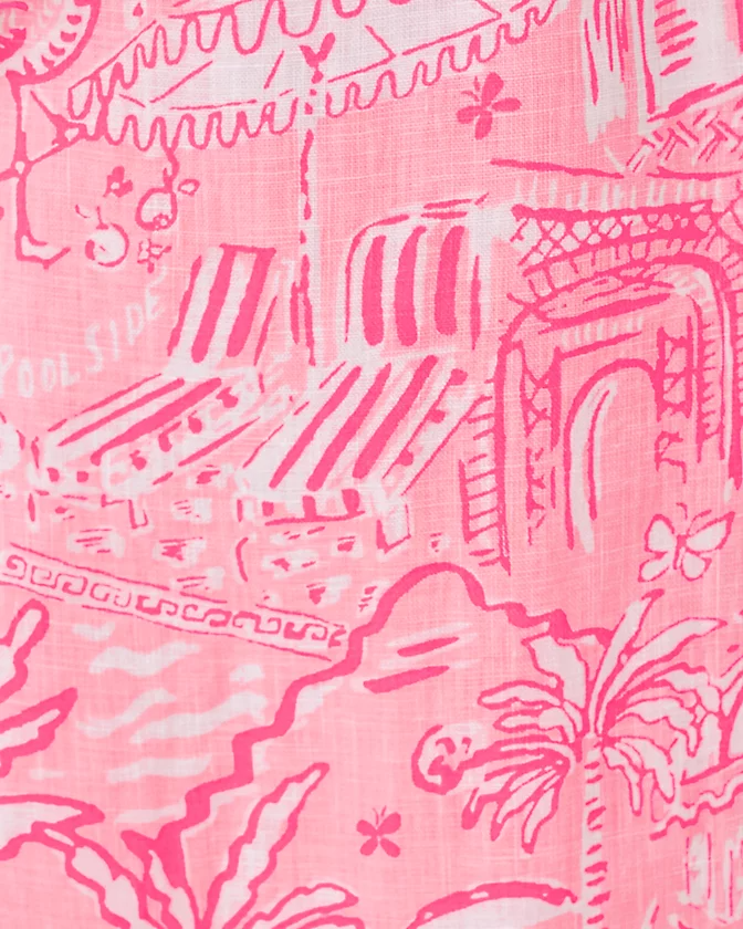 Rozalie Linen Maxi Dress - Conch Shell Pink Pennys Playground