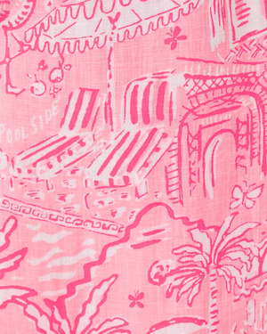 Rozalie Linen Maxi Dress - Conch Shell Pink Pennys Playground